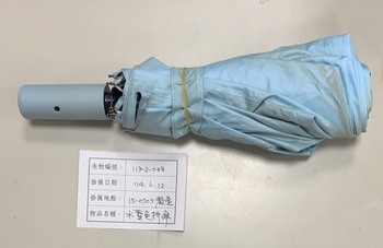 113-2-038 水藍色折傘圖片
